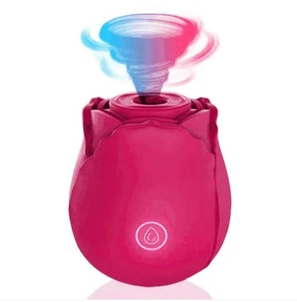 Rose Toy Vibrator Classic Sucking Vibrator 10 frequency Rose Red