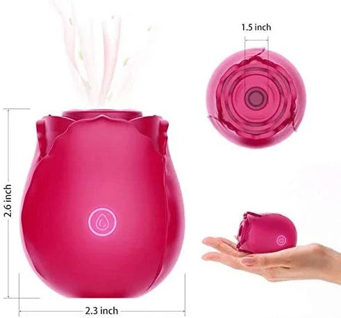 Rose Toy Vibrator Classic Sucking Vibrator 10 frequency Rose Red