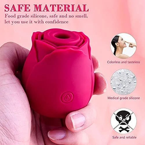 Rose Toy Vibrator Classic Sucking Vibrator 10 frequency Rose Red